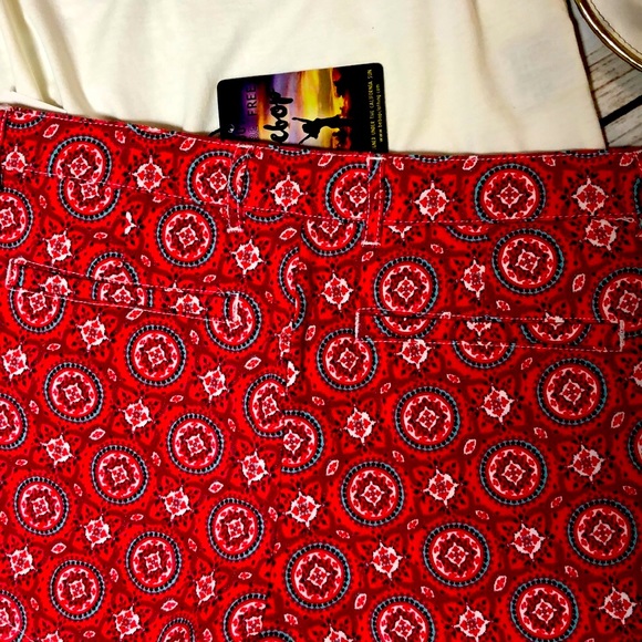 NWT Stretchy Comfort BEBOP Medallion Shorts - Picture 6 of 8